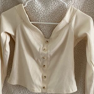 Abercrombie and Fitch off the shoulder crop